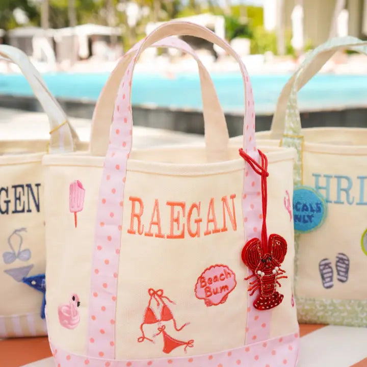 Icon Embroidered Mini Canvas Tote