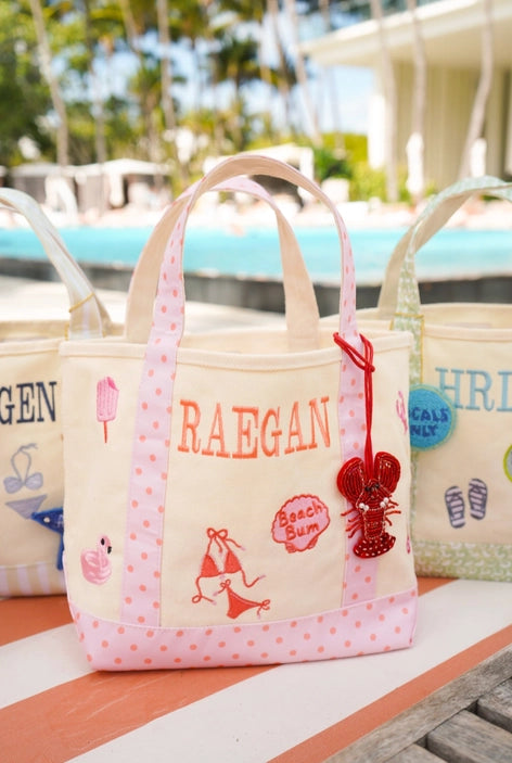Icon Embroidered Mini Canvas Tote