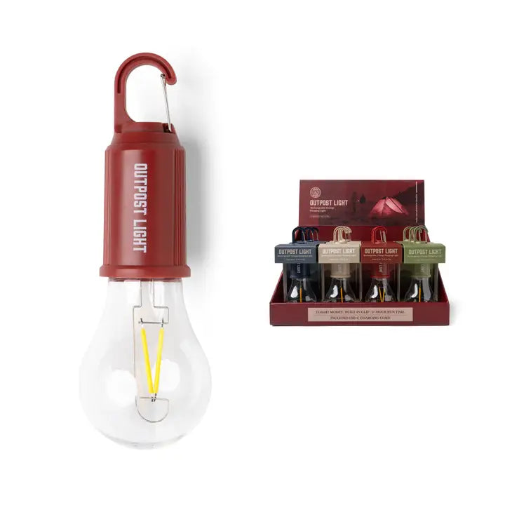 Bunkhouse Outpost Light Rechargeable Vintage Hanging Light