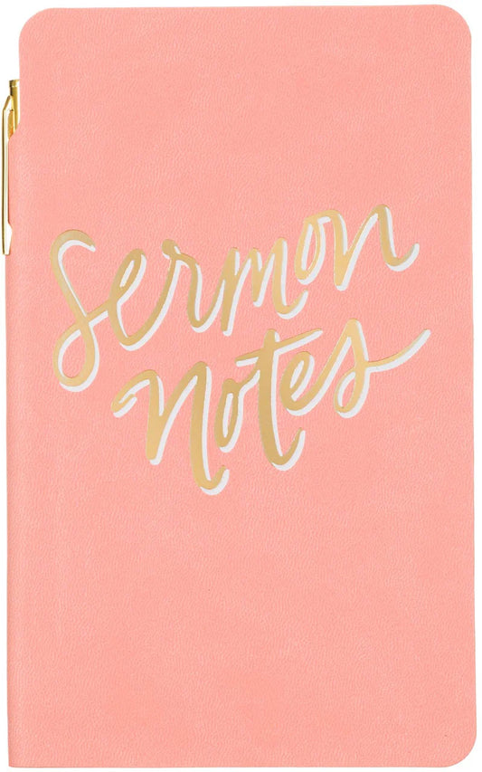 Pink Sermon Notes Journal