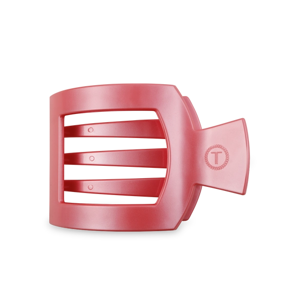 Calming Coral Large Flat Square Hair Clip