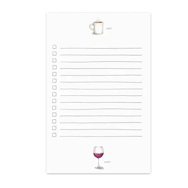 Start & Finish Illustrated Notepad