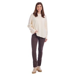 Noralee Button Sweater-Cream