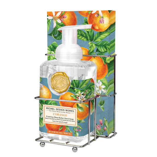 L'Orange Foaming Hand Soap & Napkin Set