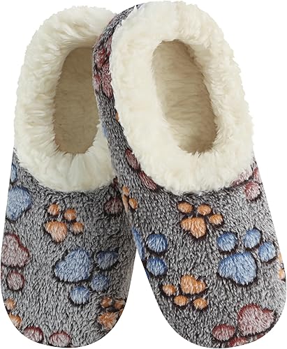 Womens Pet Lovers Paw Prints Snoozies