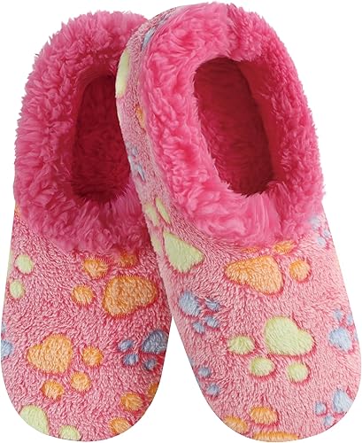 Womens Pet Lovers Paw Prints Snoozies