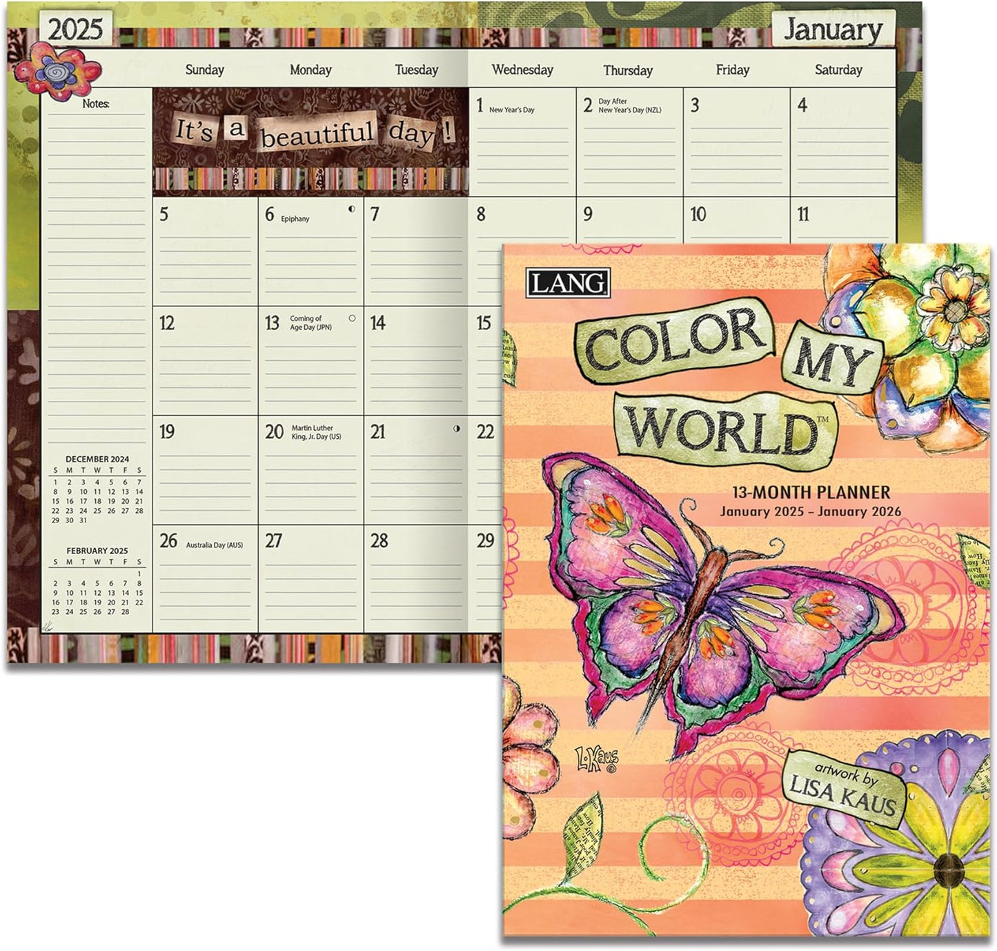 Color My World 2025 Monthly Planner