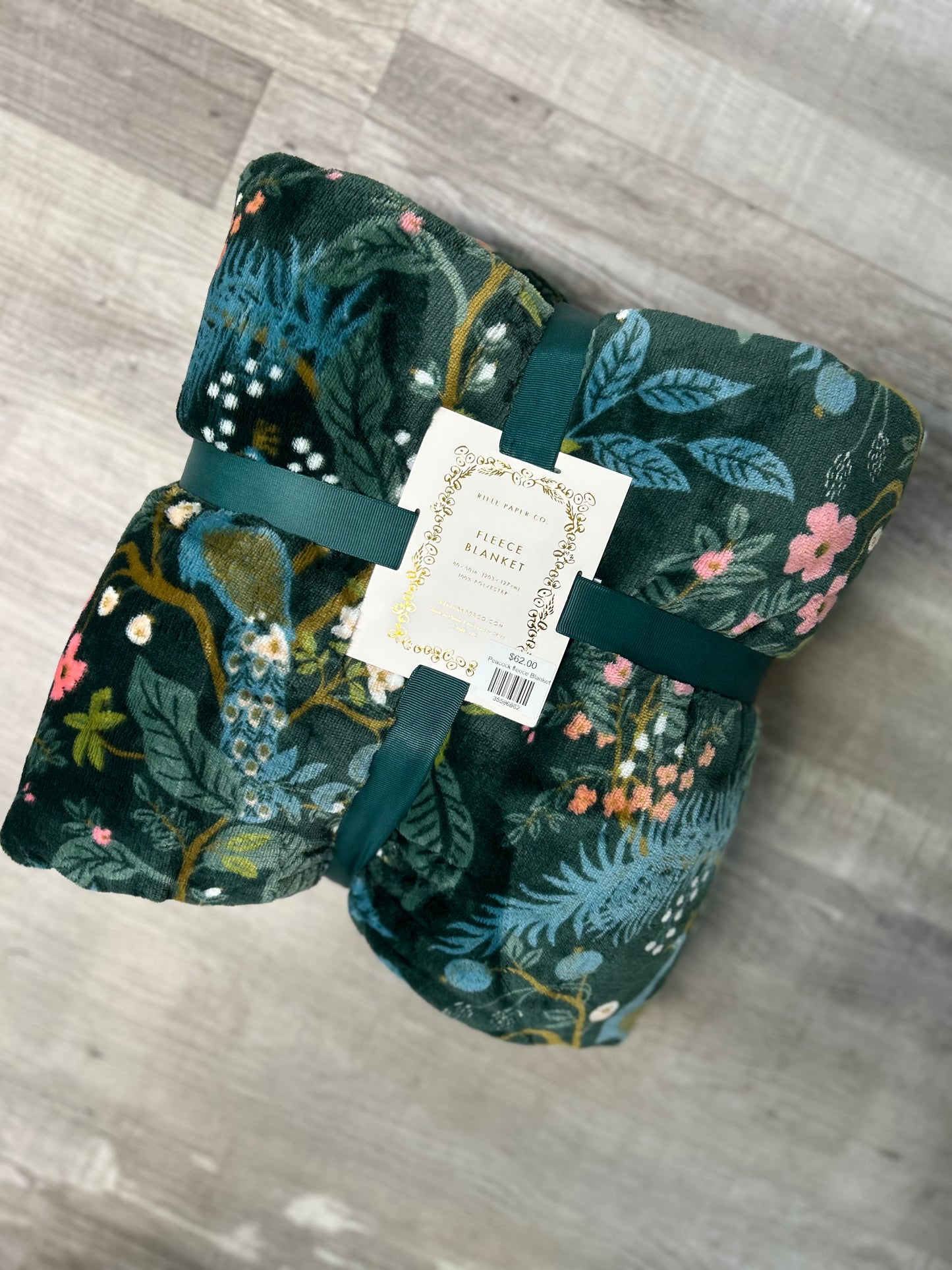 Peacock fleece Blanket