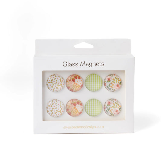 Spring & Fall Tones Glass Magnets