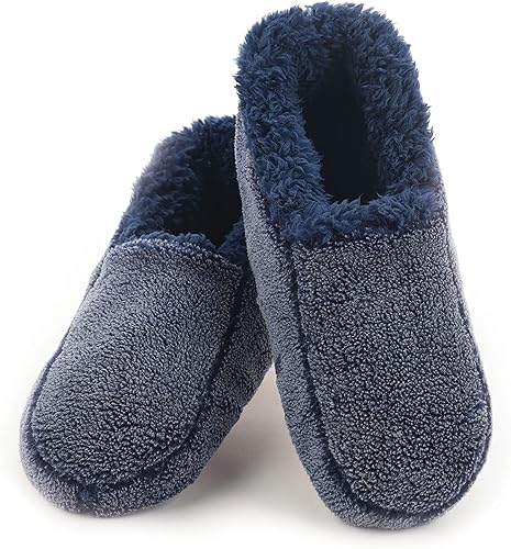Men's Two Tone Fleece Lined Slippers