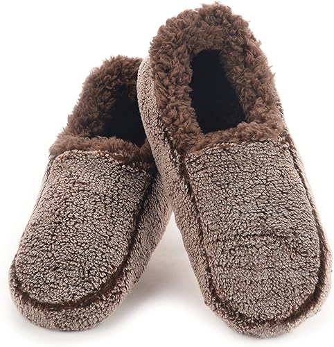 Men's Two Tone Fleece Lined Slippers