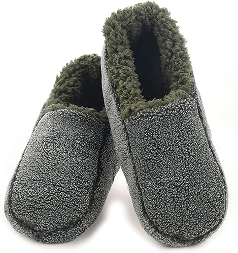 Men's Two Tone Fleece Lined Slippers