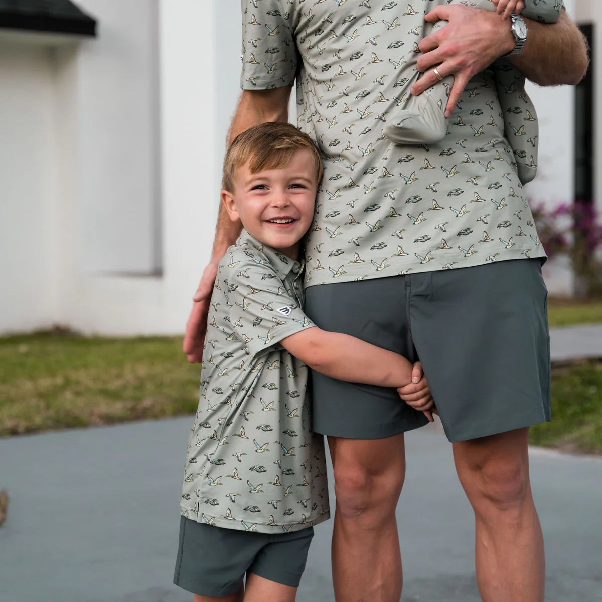 Performance Polo - Flying Ducks Green
