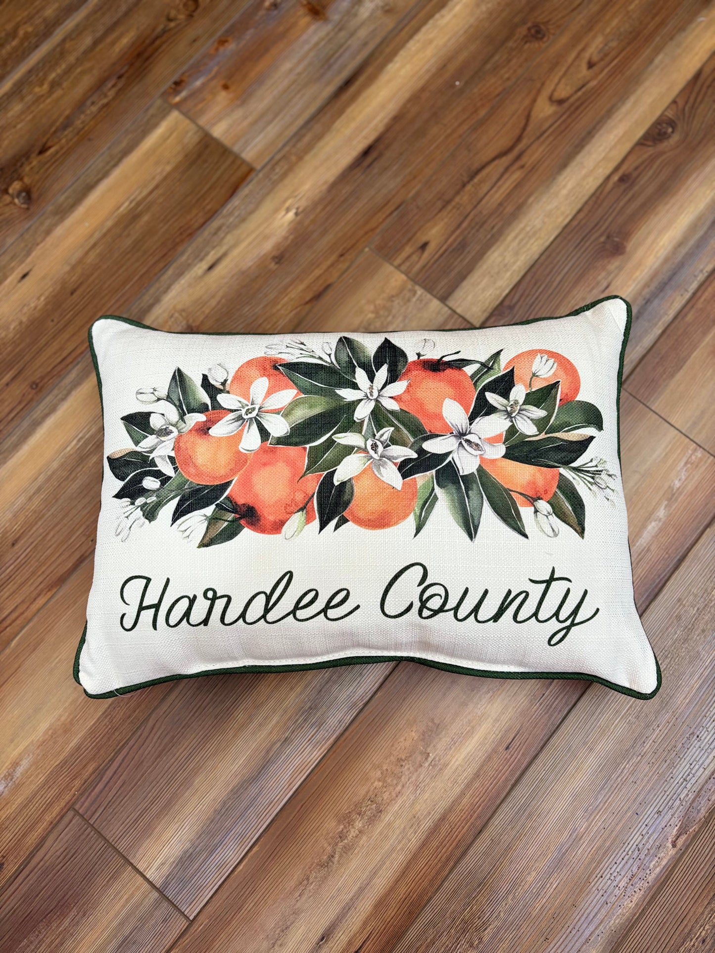 Orange Hometown Pillow Wreath