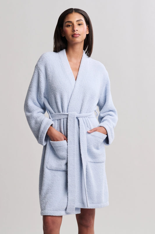 Cozy Chik Solid Robe- Snow Drop