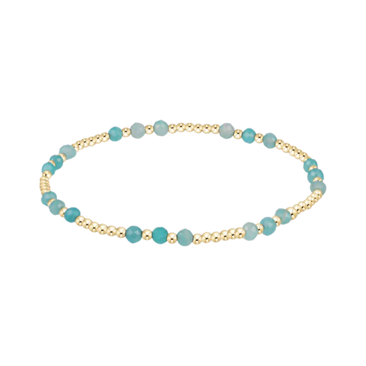 Joy Gemstone 3mm Bracelet - Amazonite