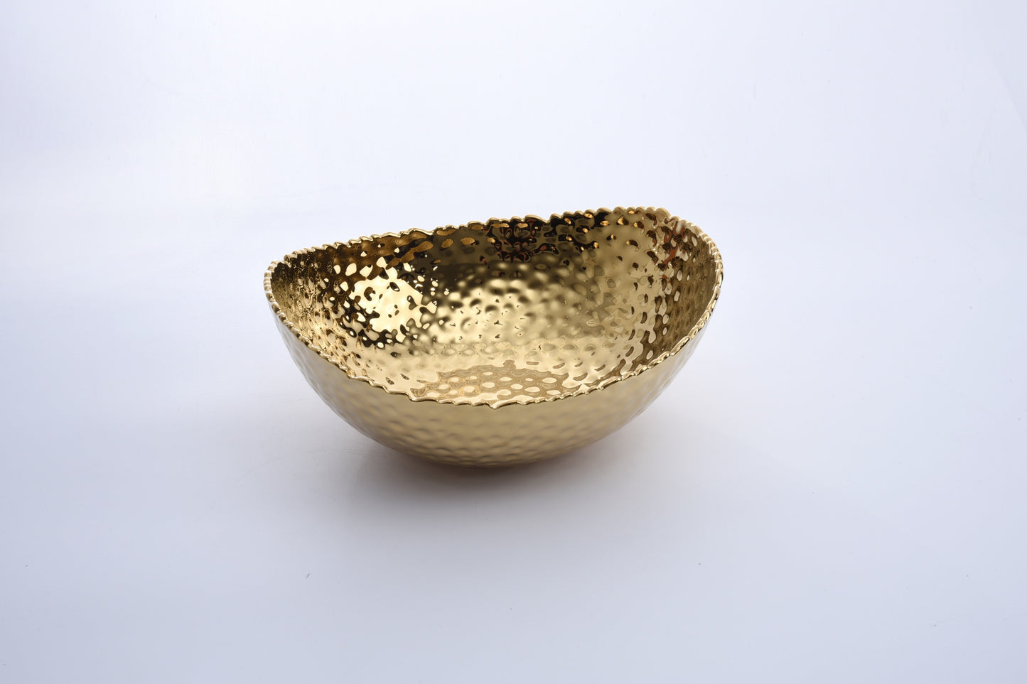 Large Oval Bowl - Gold