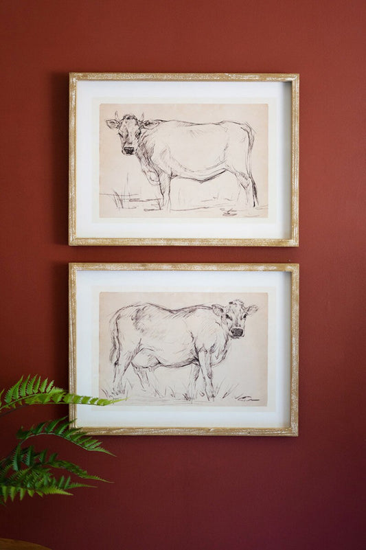 Cow Prints Under Glass