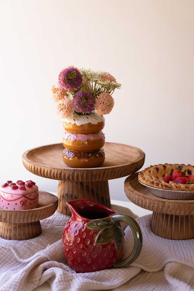 Assorted Serving Etched Display Stands