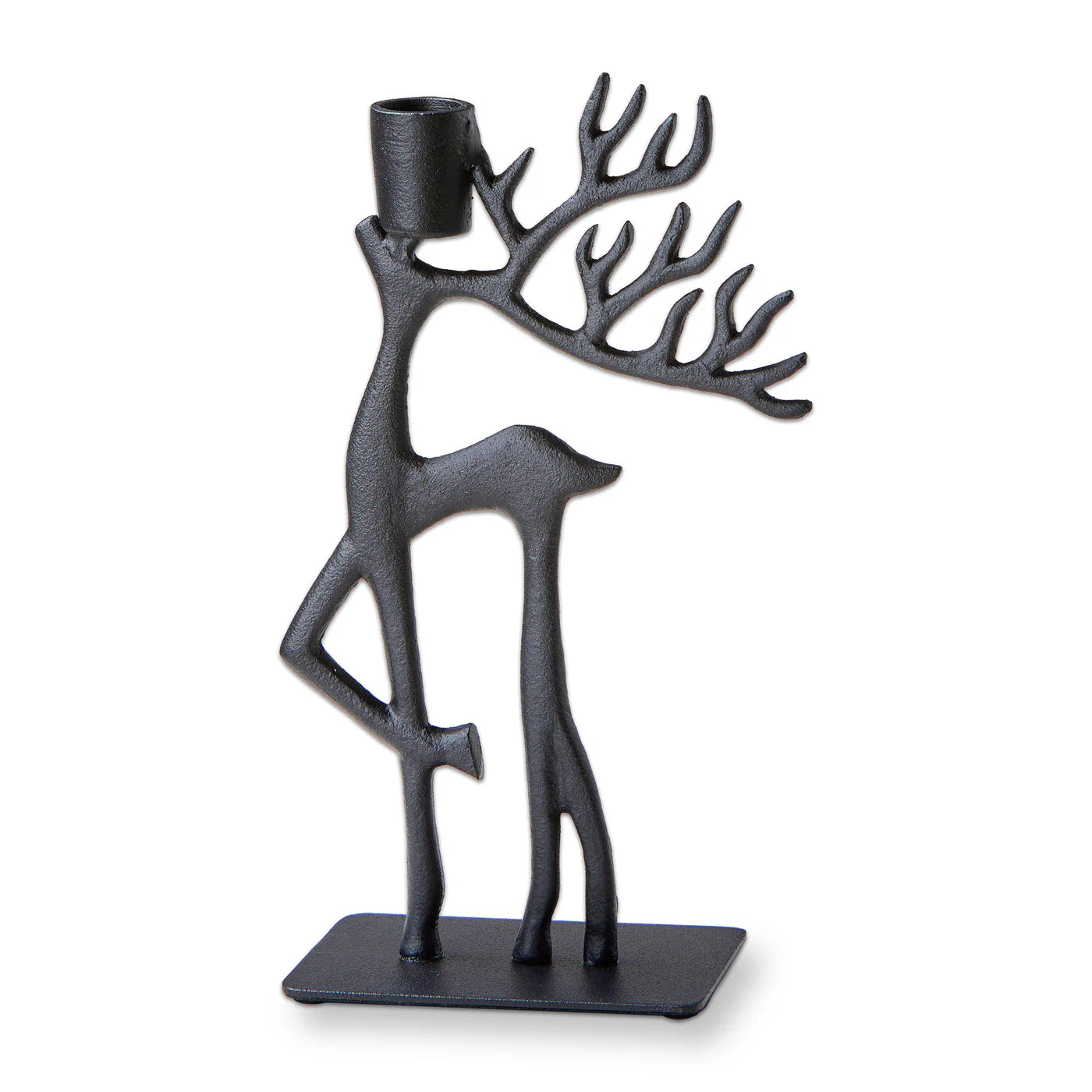 Forest Reindeer Gazing Up Taper Holder