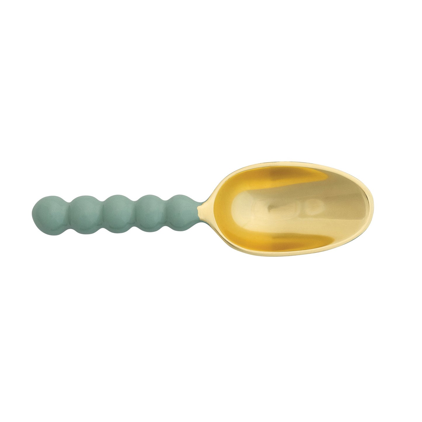 Mint Enameled Aluminum Scoop