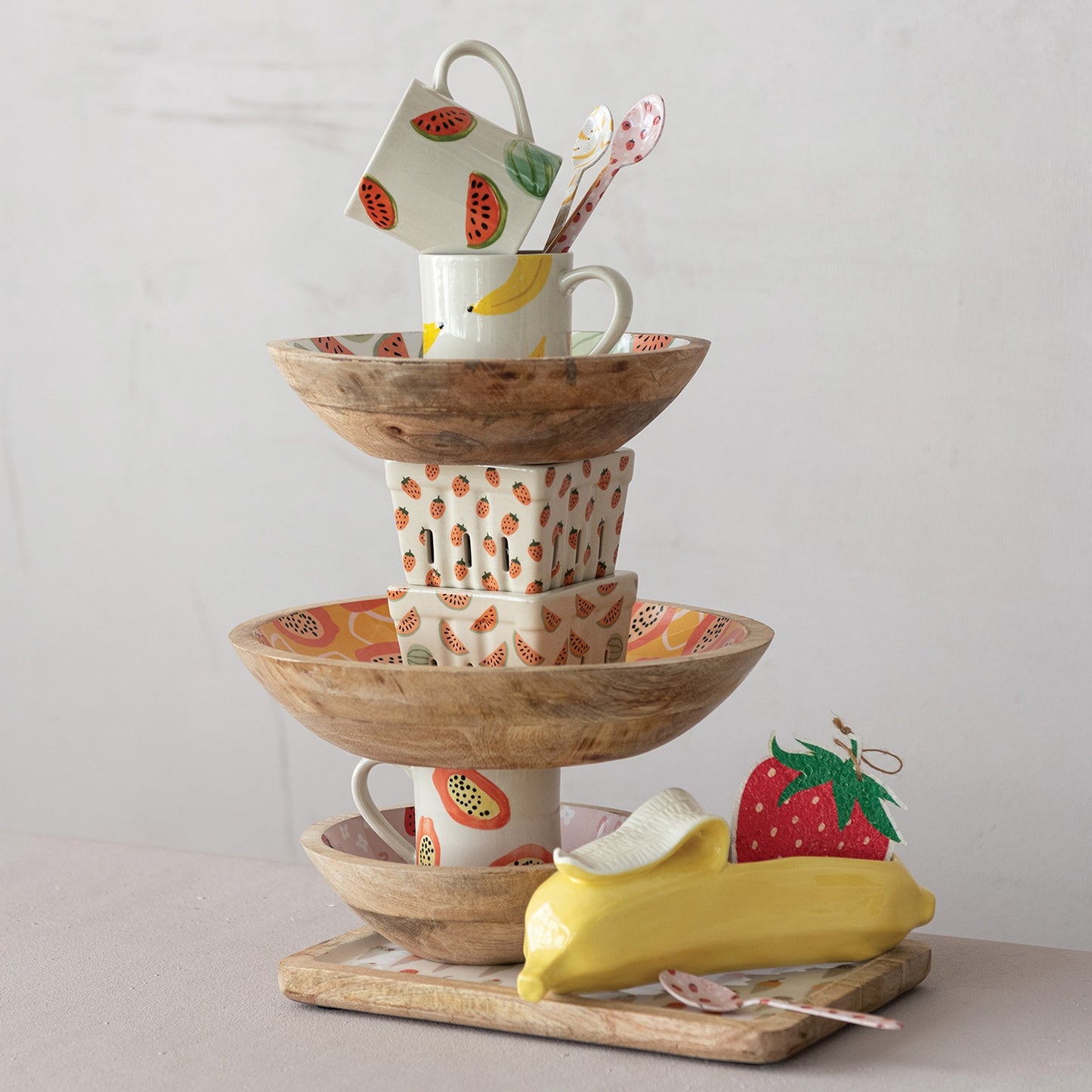 Stoneware Berry Basket Assortment