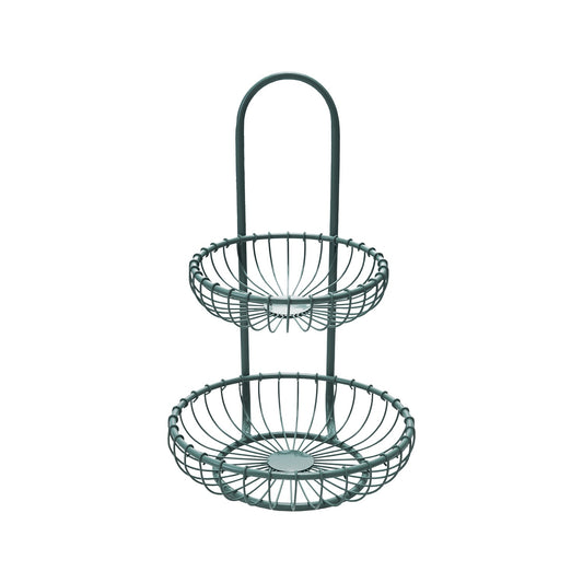 Mint Metal 2-Tier Basket