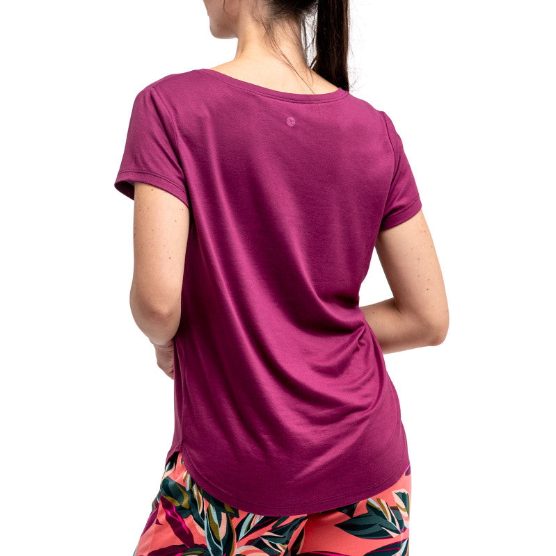 Dream Tee Plum Loungewear Top