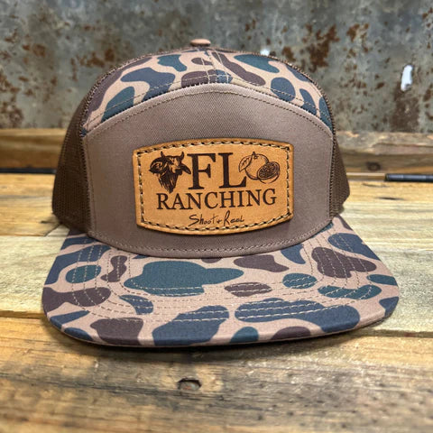 Flatbill Hat (Old's Cool Delta & Chocolate) FL Ranching Patch