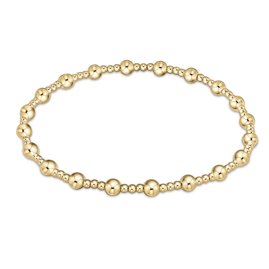 Enewton Extends- Classic Sincerity Pattern 5mm Bead Bracelet- Gold