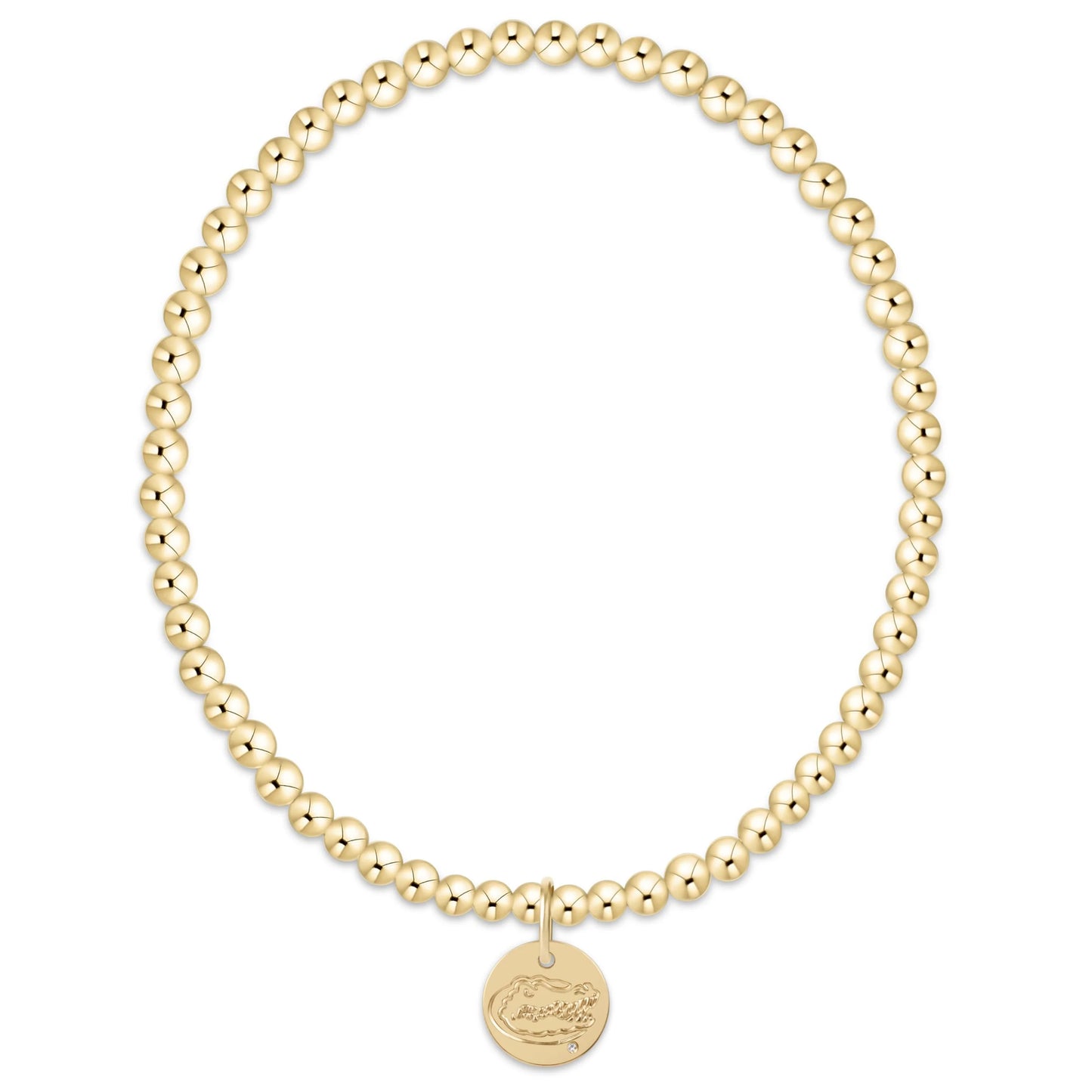 Ecollegiate Classic Gold 3mm Bracelet- Florida
