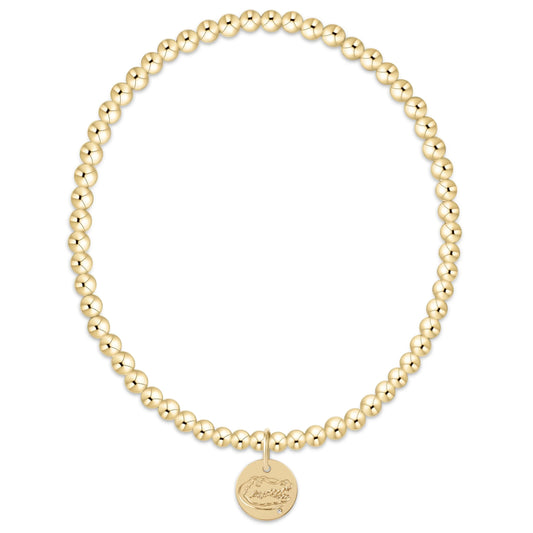 Ecollegiate Classic Gold 3mm Bracelet- Florida