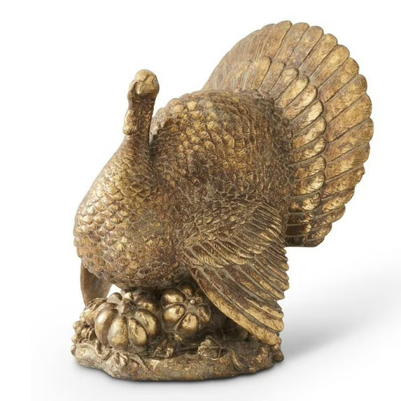 Resin Turkey Antique Gold