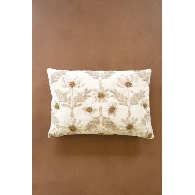 Ivory Embroidered Pillow