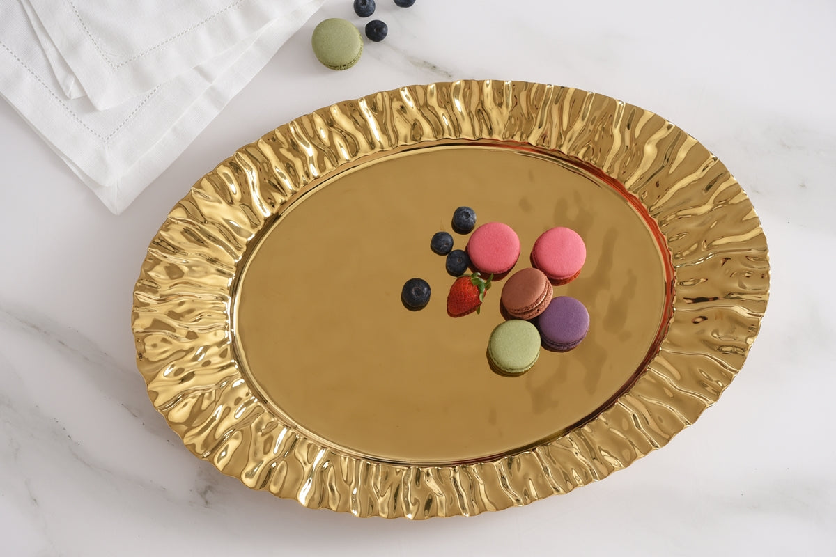 Large Platter - Gold