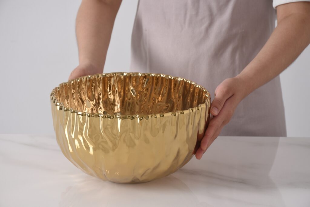 Gold Large Bowl