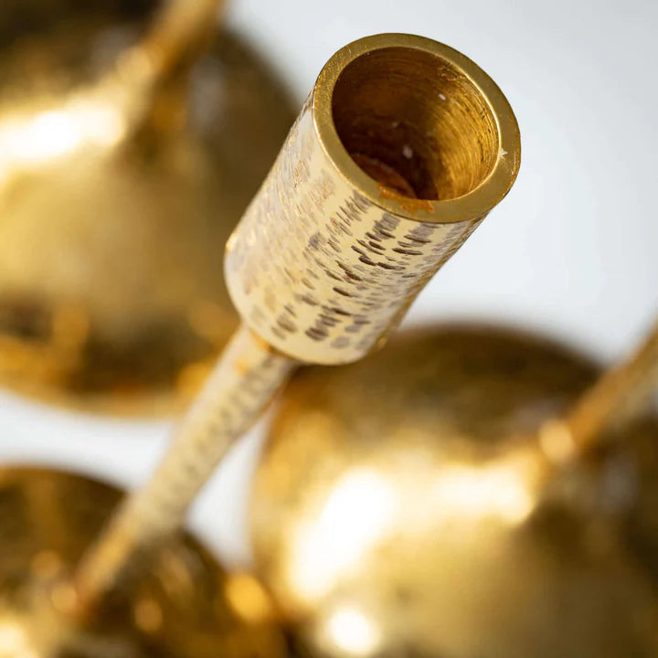 Brushed Gold Taper Holders