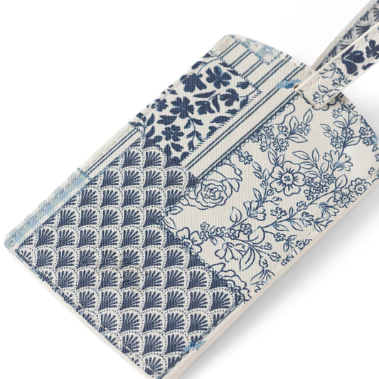 Primrose Petals & Coastal Patchwork Luggage Tag