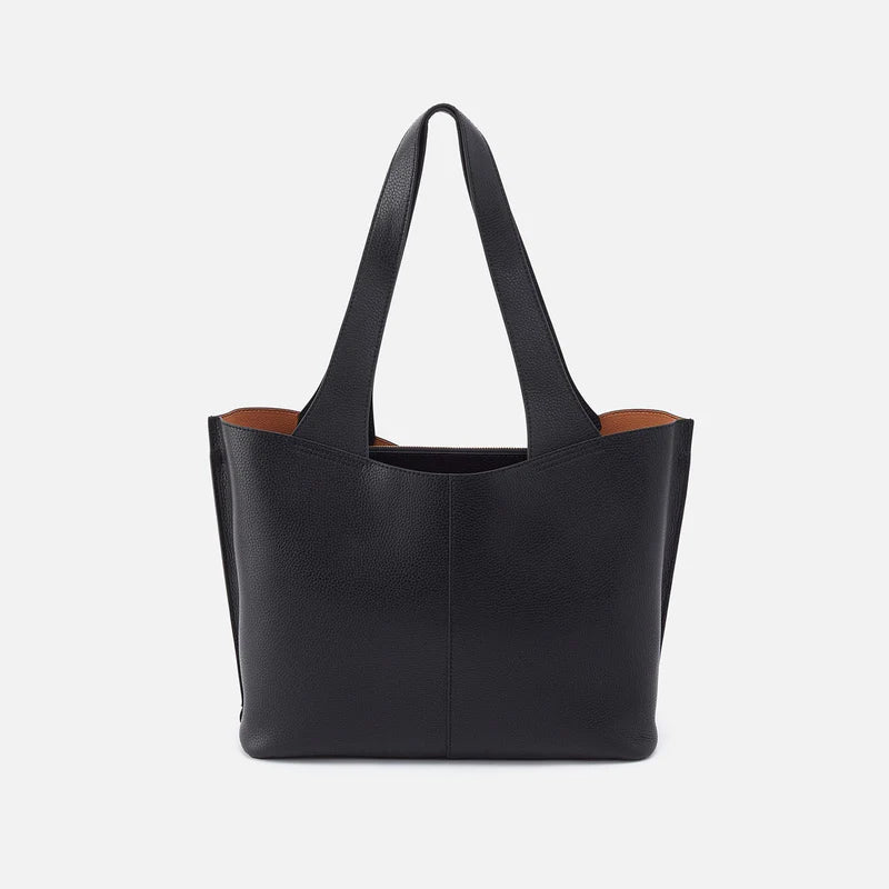 Vida Tote In Micro Pebbled Leather