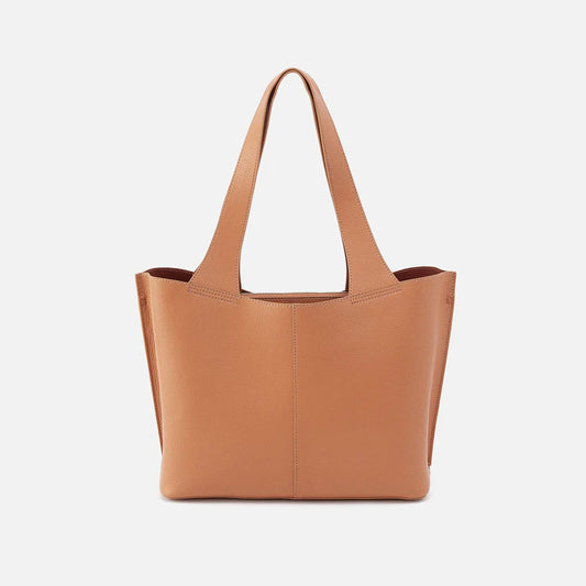 Vida Tote In Micro Pebbled Leather