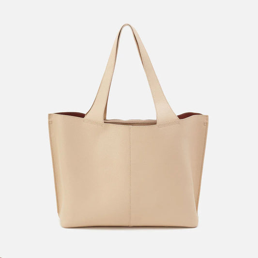 Vida Large Tote In Micro Pebbled Leather