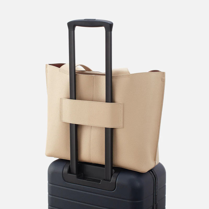 Vida Large Tote In Micro Pebbled Leather