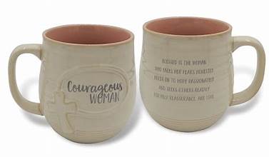 Courageous Woman Pottery Mug
