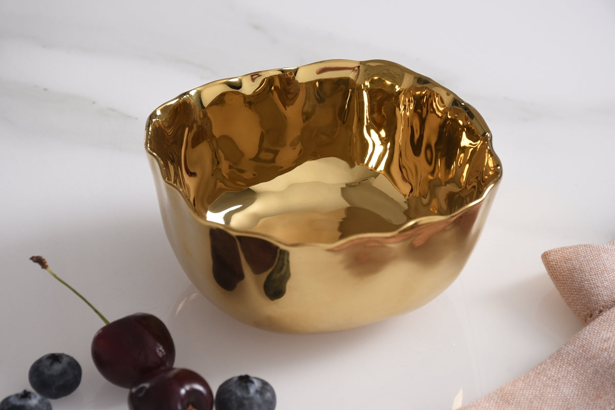 Snack Bowl - Portofino Gold