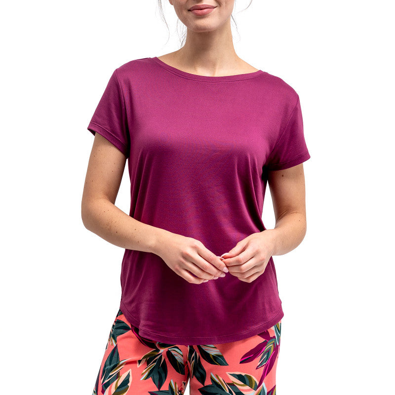 Dream Tee Plum Loungewear Top