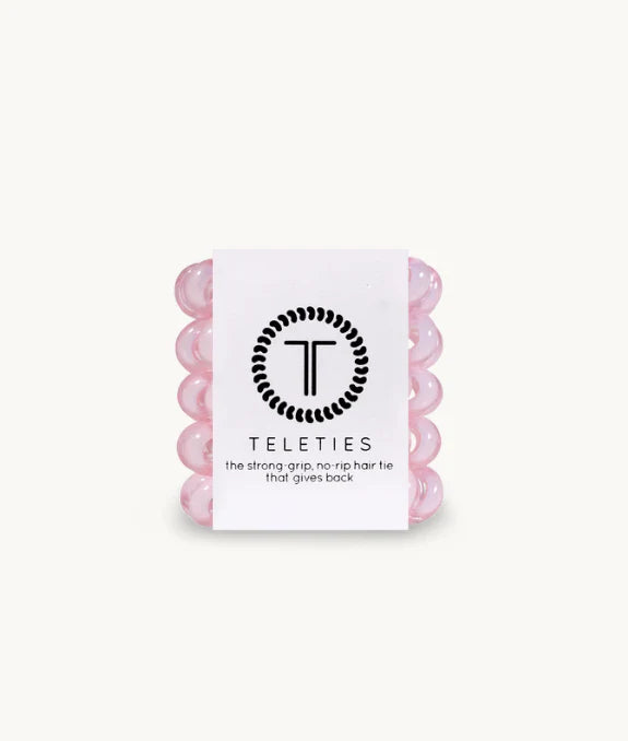 Rose Water Pink Hairties Tiny