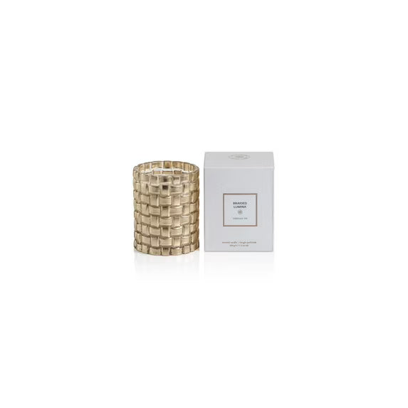 Braided Lumina Scented Candle- Wood Wick