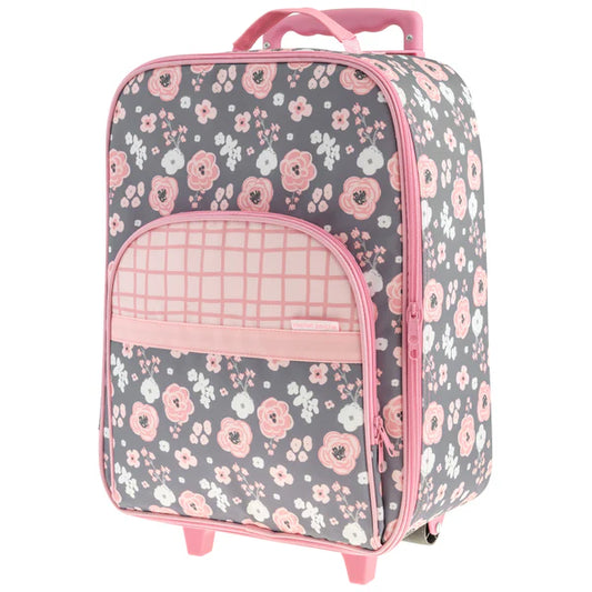 All Over Print Luggage Charcoal Flower