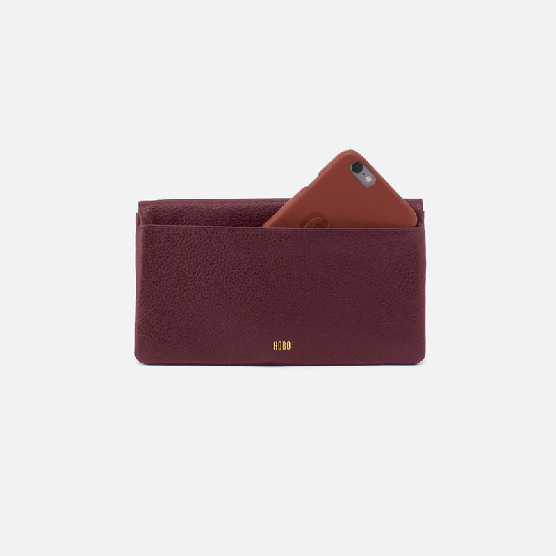 Lumen Continental Wallet-Mulberry Glaze