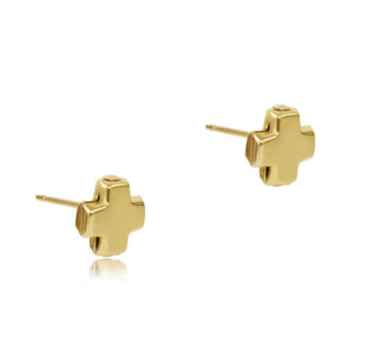 Signature Cross Gold Stud-Gold